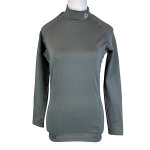 Tesla Thermal Coldgear Compression Baselayer Mock Neck Long Sleeve Gray Sz L